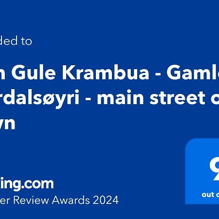 Den Gule Krambua - Gamle Laerdalsoyri - Main Street Old Town Daire Dış mekan fotoğraf
